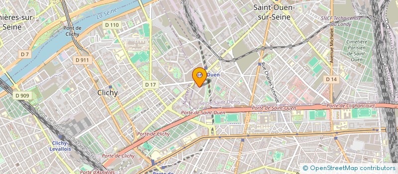 localisation de l'entreprise SCI LES ENFANTS SAGES  SAINT-OUEN-SUR-SEINE
