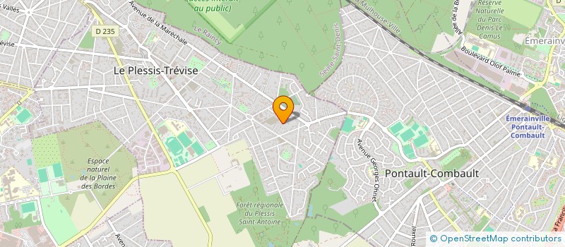 localisation de l'entreprise SCI LES ENTREPOTS à LE PLESSIS-TREVISE
