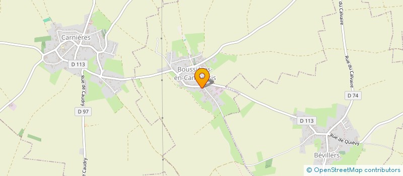 localisation de l'entreprise SCI LES ENTREPOTS DE L ERCLIN à BOUSSIERES-EN-CAMBRESIS
