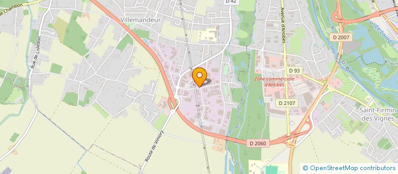 localisation de l'entreprise SCI LES ENTREPOTS DE LA RUE NOBEL à VILLEMANDEUR