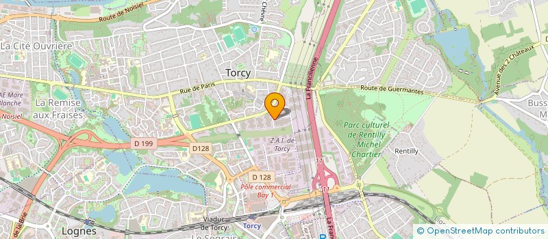 localisation de l'entreprise SCI LES ENTREPOTS DE MARNE LA VALLEE  TORCY