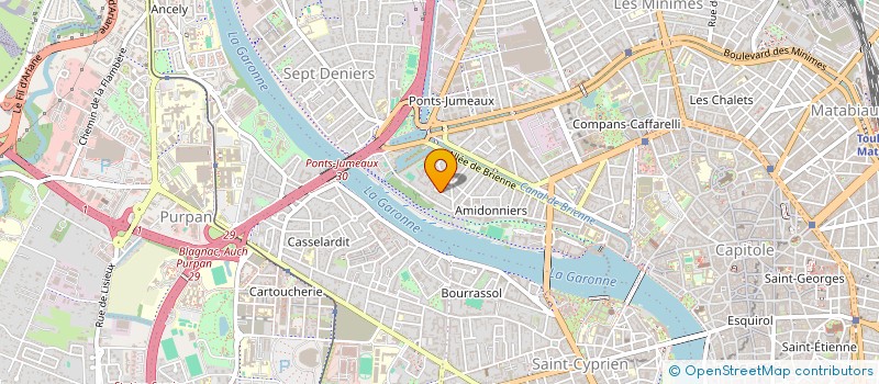 localisation de l'entreprise SCI LES ENTREPOTS DIONYSIENS à TOULOUSE