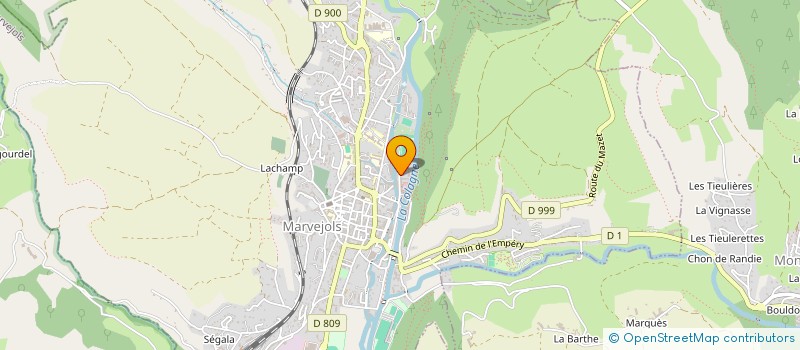 localisation de l'entreprise SCI LES ENTREPOTS DU STADE  MARVEJOLS