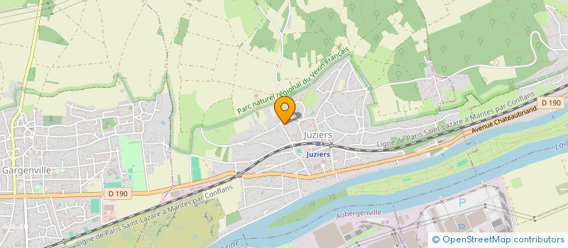 localisation de l'entreprise SCI LES ENTREPRENEURS à JUZIERS