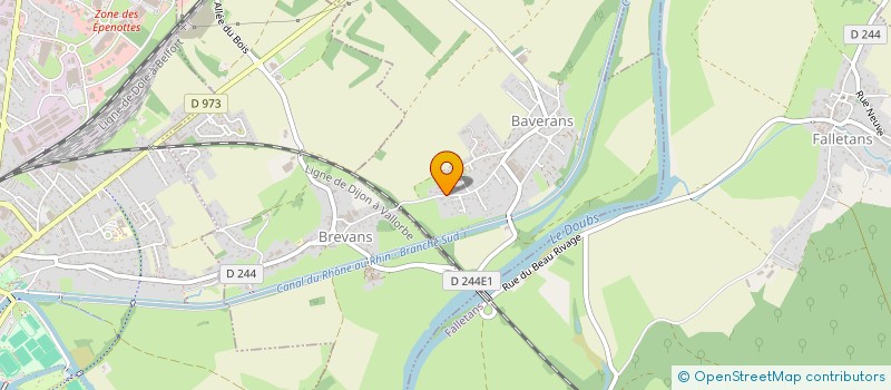 localisation de l'entreprise SCI LES EPENOTTES  BAVERANS