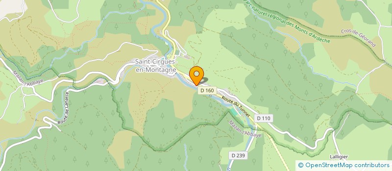 localisation de l'entreprise SCI LES EPERVIERS  SAINT-CIRGUES-EN-MONTAGNE