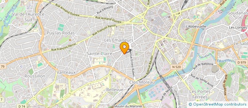 localisation de l'entreprise SCI LES EPHEMERIDES  LIMOGES