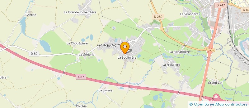 localisation de l'entreprise SCI LES EPINES  NIEUL-LE-DOLENT