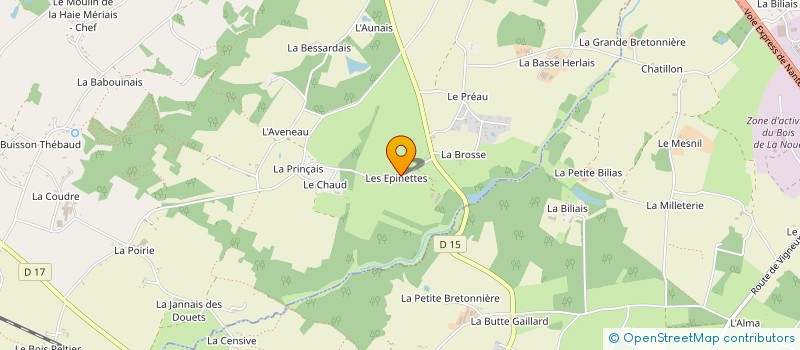 localisation de l'entreprise SCI LES EPINETTES  CORDEMAIS