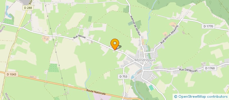 localisation de l'entreprise SCI LES EPIS  MONDREPUIS