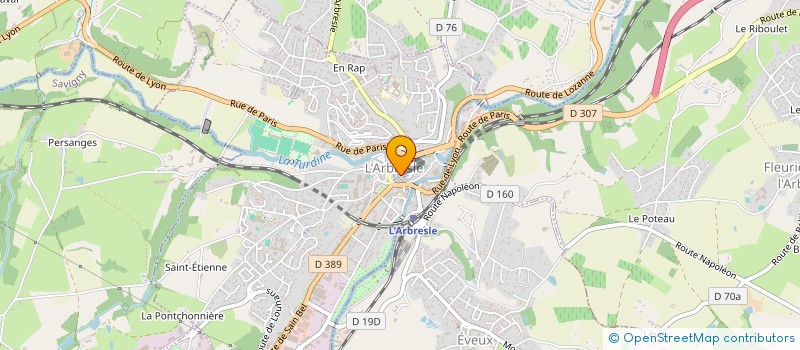 localisation de l'entreprise SCI LES EPIS  L'ARBRESLE