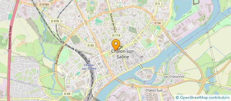 localisation de l'entreprise SCI LES EPITOGES à CHALON-SUR-SAONE