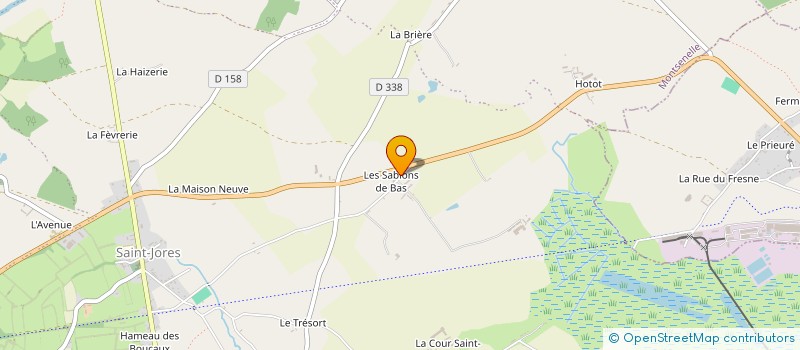 localisation de l'entreprise SCI LES EQUINS DU MARAIS  MONTSENELLE