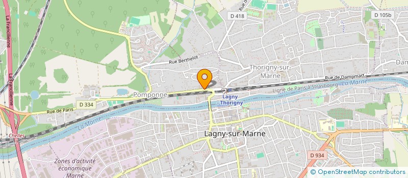 localisation de l'entreprise SCI LES ERABLES à POMPONNE