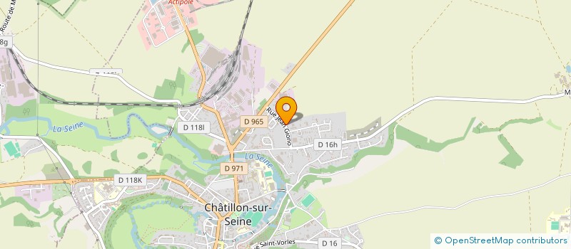 localisation de l'entreprise SCI LES ERABLES  CHATILLON-SUR-SEINE