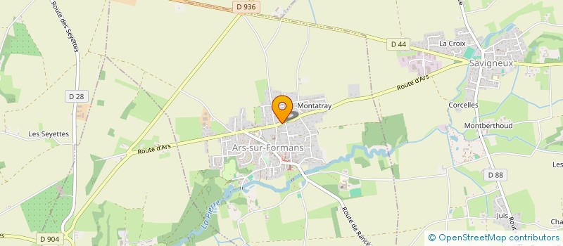 localisation de l'entreprise SCI LES ERABLES  ARS-SUR-FORMANS