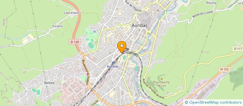 localisation de l'entreprise SCI LES ERABLES à AURILLAC