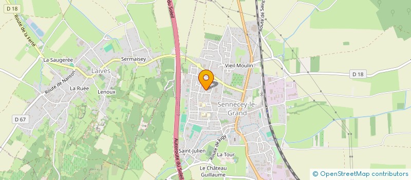 localisation de l'entreprise SCI LES ERABLES  SENNECEY-LE-GRAND