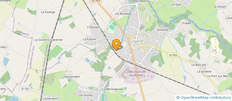 localisation de l'entreprise SCI LES ERABLES  CUGAND