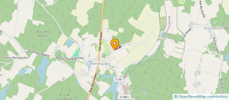 localisation de l'entreprise SCI LES ERABLES  COMMENAILLES