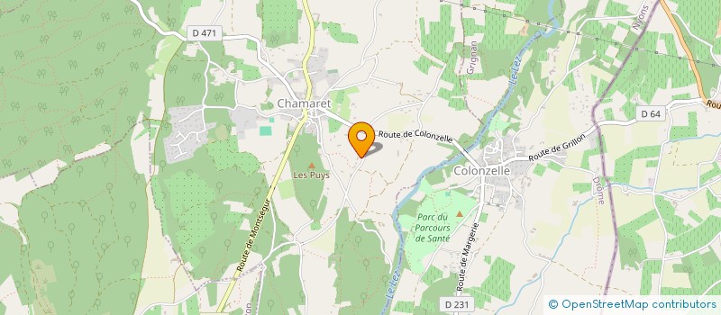 localisation de l'entreprise SCI LES ERABLES  CHAMARET