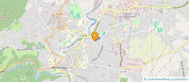 localisation de l'entreprise SCI LES ERABLES à ANNONAY