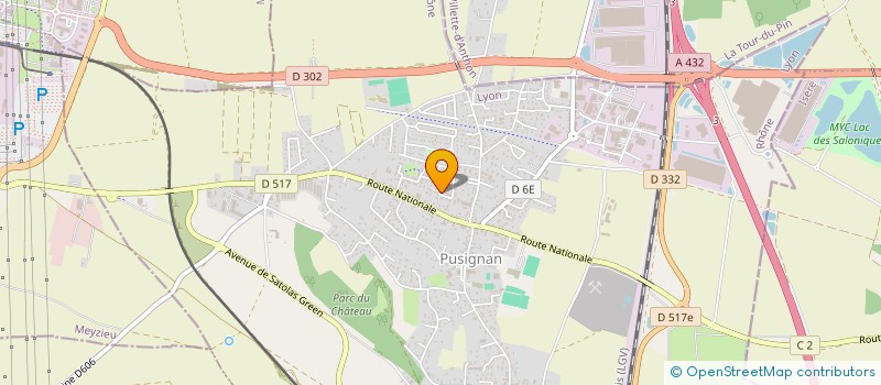 localisation de l'entreprise SCI LES ERABLES  PUSIGNAN