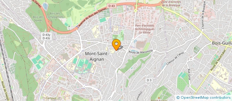 localisation de l'entreprise SCI LES ERABLES  MONT-SAINT-AIGNAN