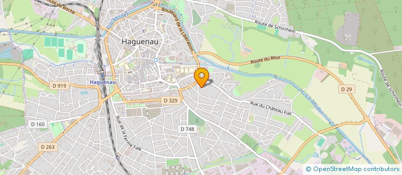 localisation de l'entreprise SCI LES ERABLES  HAGUENAU