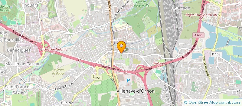 localisation de l'entreprise SCI LES ERABLES  VILLENAVE-D'ORNON