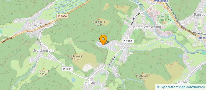 localisation de l'entreprise SCI LES ERABLES  HUSSEREN-WESSERLING