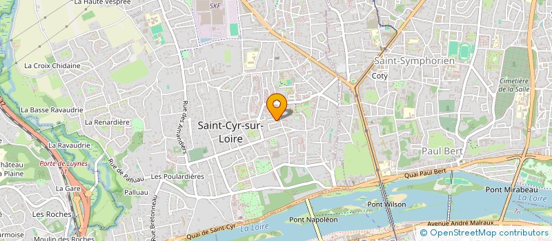 localisation de l'entreprise SCI LES ERABLES  SAINT-CYR-SUR-LOIRE