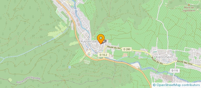 localisation de l'entreprise SCI LES ERABLES ROUGES  KAYSERSBERG VIGNOBLE