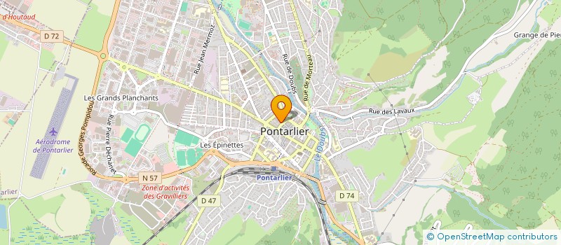 localisation de l'entreprise SCI LES ERAUGES  PONTARLIER
