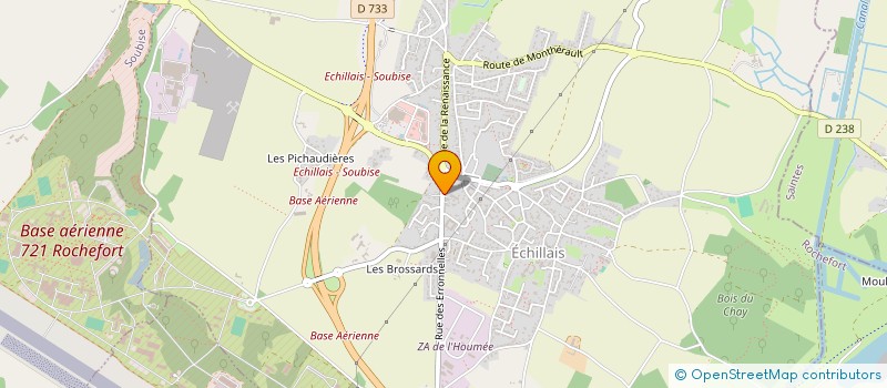 localisation de l'entreprise SCI LES ERRONNELLES  ECHILLAIS