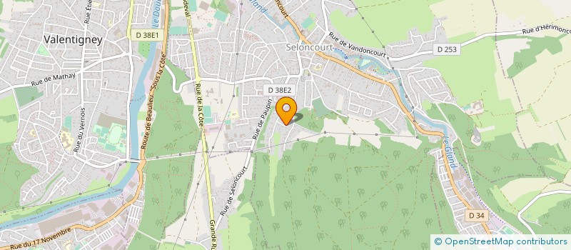 localisation de l'entreprise SCI LES ESCLAUDES  SELONCOURT