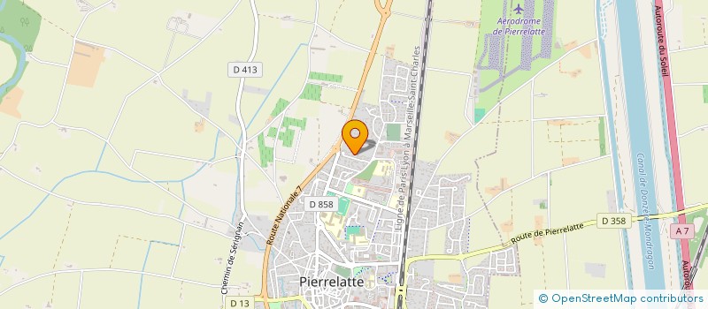 localisation de l'entreprise SCI LES ESCOMBES à PIERRELATTE
