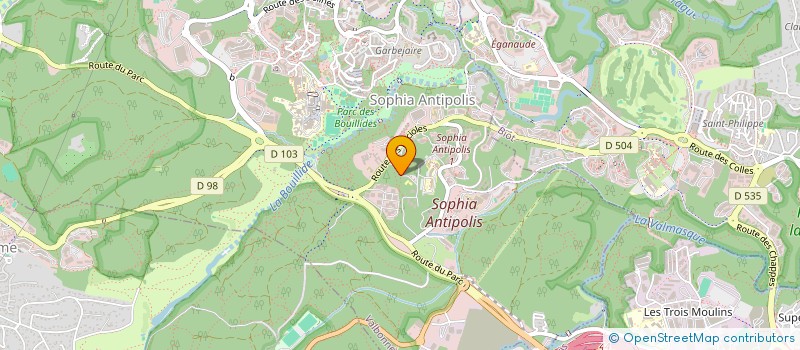 localisation de l'entreprise SCI LES ESPACES DE SOPHIA  VALBONNE