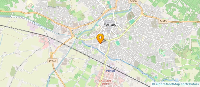 localisation de l'entreprise SCI LES ESPACES DU LUBERON  PERTUIS