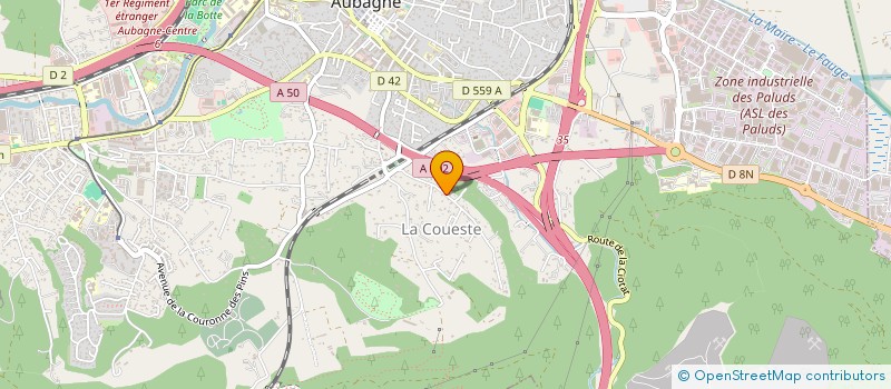 localisation de l'entreprise SCI LES ESPILLIERES  AUBAGNE