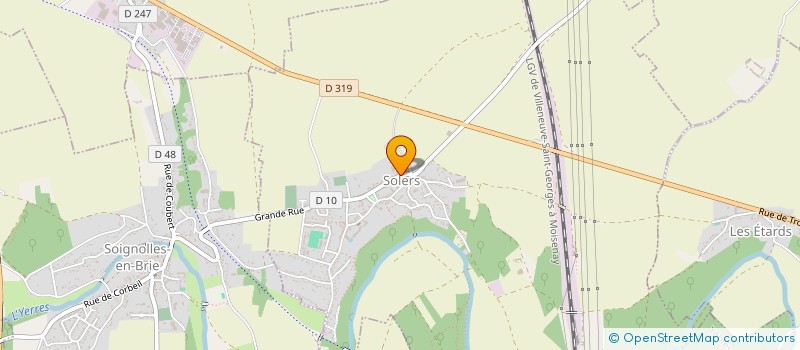 localisation de l'entreprise SCI LES ESSAIS  SOLERS