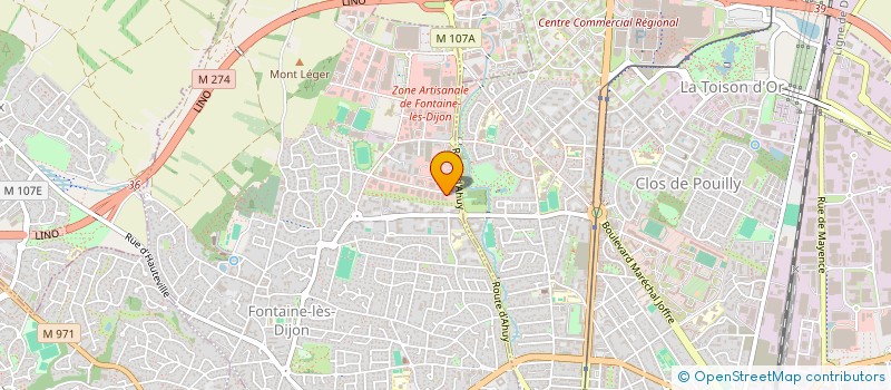 localisation de l'entreprise SCI LES ESSARTEAUX 2  FONTAINE-LES-DIJON