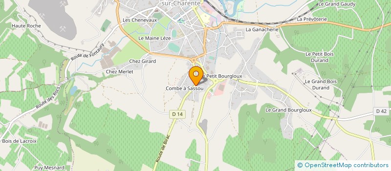localisation de l'entreprise SCI LES ESSARTS à CHATEAUNEUF-SUR-CHARENTE