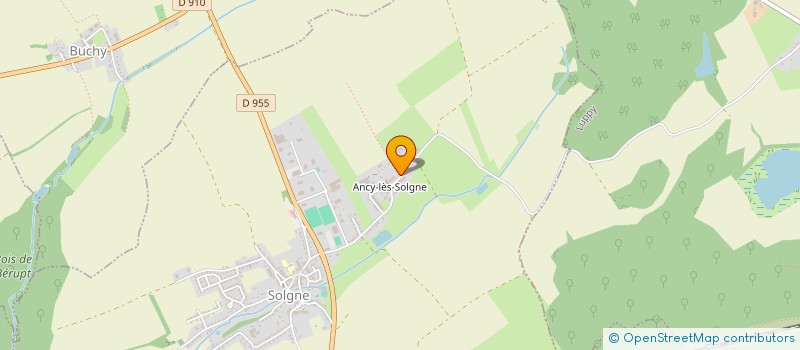 localisation de l'entreprise SCI LES ETANGS  SOLGNE