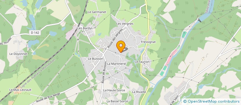 localisation de l'entreprise SCI LES ETANGS  SAINT-PRIEST-TAURION