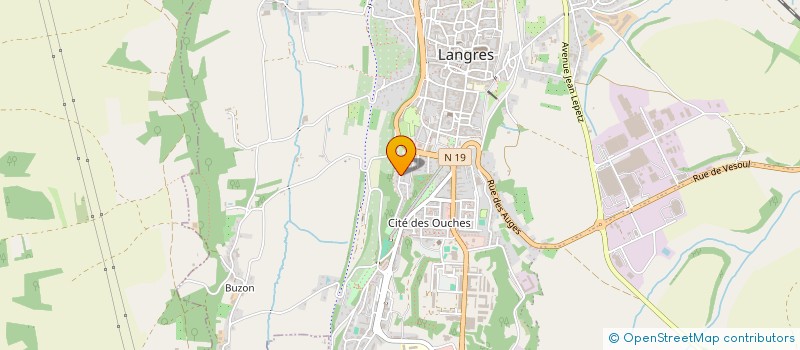 localisation de l'entreprise SCI LES ETANGS D ACQUENOVE à LANGRES