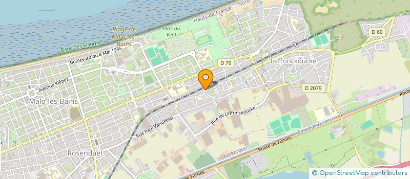 localisation de l'entreprise SCI LES ETANGS DE CLERY à DUNKERQUE