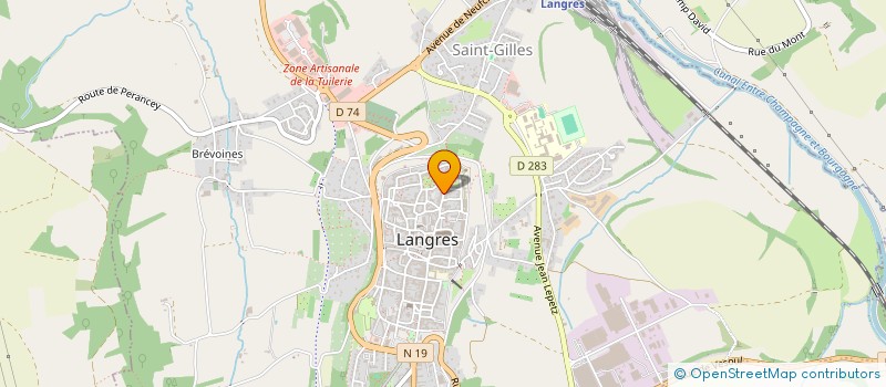 localisation de l'entreprise SCI LES ETANGS DU BASSIGNY à LANGRES