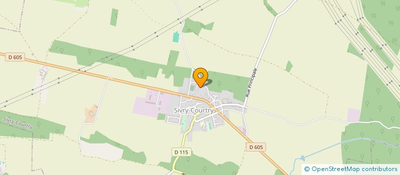 localisation de l'entreprise SCI LES ETARDS  SIVRY-COURTRY