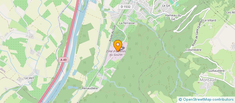 localisation de l'entreprise SCI LES ETOILES  SAINT-QUENTIN-SUR-ISERE